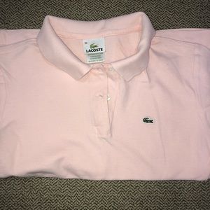 LaCoste pink polo